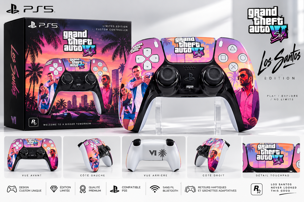 Manette Custom GTA VI – Édition Los Santos